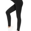 Thick High Waist Yoga Pants with Pockets, Tummy Control Workout Running Yoga Leggings for Women