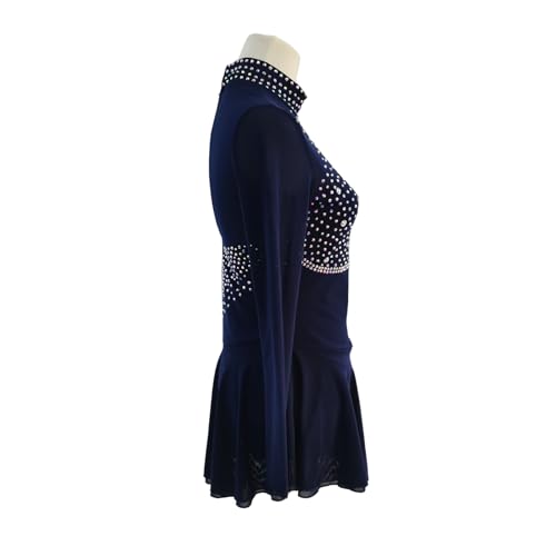 Ice Figure Skating Dress Girls Women Elegant Quality Crystals Competition Ice Dance Skirt Competition