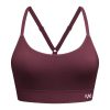 Women's Katharina Seamless Yoga Racerback Sports Bra, Sostén Deportivo, Removable Pads, 3 Pack