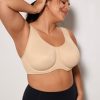 Women's Max Control Underwire Sports Bra High Impact Plus Size with Adjustable Straps Unlined Bra