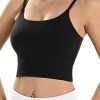 Sports Bras for Women Quick-Dry Padded Wirefree Workout Crop Cute Tank Tops Camisole Yoga Fitness Running Gym