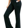 28"/30"/32"/34" Inseam Women's Bootcut Yoga Pants Long Bootleg High-Waisted Flare Pants with Pockets