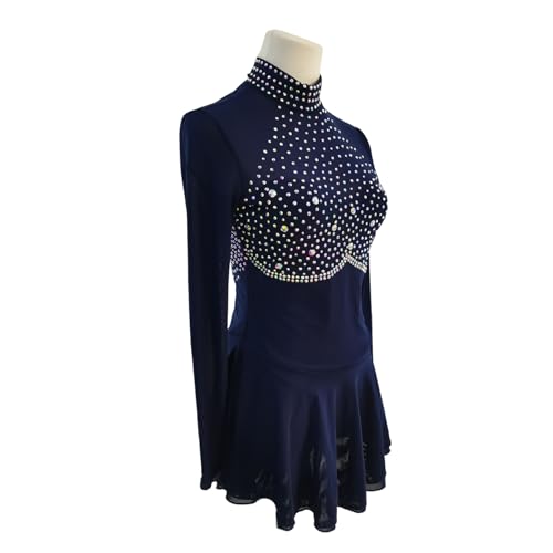 Ice Figure Skating Dress Girls Women Elegant Quality Crystals Competition Ice Dance Skirt Competition