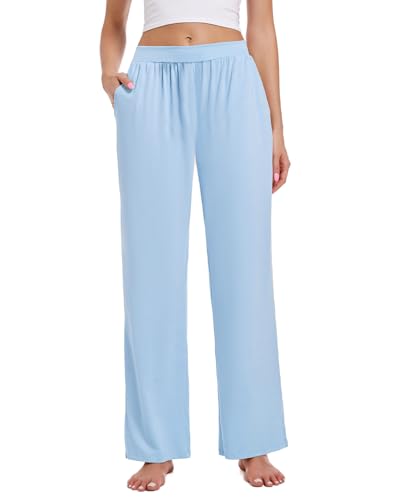 3 Pack Women's Lounge Pants Cozy Wide Leg Lounge Pants with Pockets Loose Flowy Yoga Sweatpants Workout Comfy Jogger