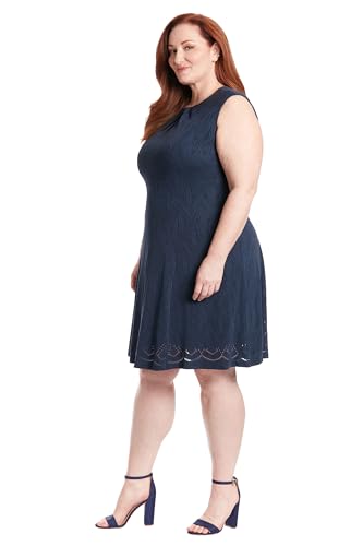 Keyhole Neck Fit and Flare Summer Casual Dresses for Women