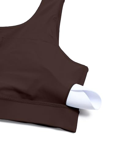 Butterluxe Womens One Shoulder Sports Bra - Sleeveless One Strap Low Impact Asymmetrical Workout Yoga Tops