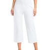 Women's Capri Pants with Pockets High Waist Yoga Pants Wide Leg Workout Crop Summer Pants for Casual, Travel, Exercise