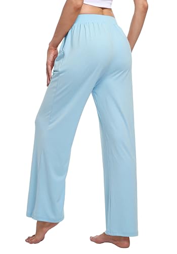 3 Pack Women's Lounge Pants Cozy Wide Leg Lounge Pants with Pockets Loose Flowy Yoga Sweatpants Workout Comfy Jogger