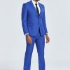 Men's Suit Slim Fit 2 Piece Prom Suits Two Button Jacket Pants Tuxedo Formal Wedding Dinner Business