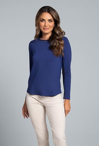 Athleisure Wear Sun Protective UPF 50+ Icefil Cooling-Long Sleeve Crew Neck with Mesh-83000