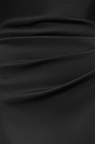 Women's Short Scuba Off-The-Shoulder Ruffle Midi Dress with Center Back Zipper