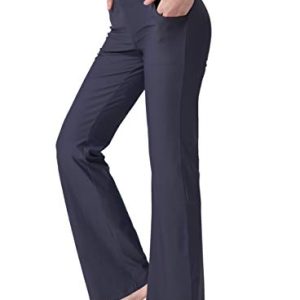 Women's Bootcut Yoga Pants with Pockets High Waist Bootleg Yoga Workout Pants for Women