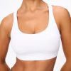 31p9jne5cgL.jpg Women's Strappy Sports Bras Light Compression Crop Criss Cross Back Padded Workout Yoga Bra Supportive U Neckline