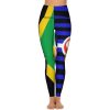 Jamaica DDLG Proud Flag Women's Yoga Pants Stretch Leggings with Pockets High Waist for Workout