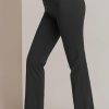 Inner Pocket Yoga Pants 4 Way Stretch Tummy Control Workout Running Pants, Long Bootleg Flare Pants