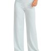 Women's Wide Leg Sweatpants Workout Lounge Pants Fold Over Low Rise Yoga Pants