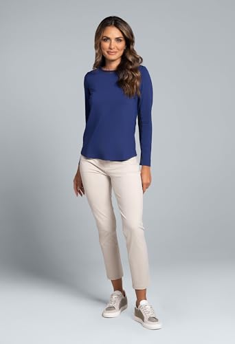 Athleisure Wear Sun Protective UPF 50+ Icefil Cooling-Long Sleeve Crew Neck with Mesh-83000