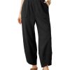 31tEYXQBeL.jpg Womens Baggy Wide Leg Pants Casual Elastic Waisted Palazzo Harem Pants with Pockets