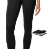 Compression Leggings with Pockets for Women Tummy Control Leggings No Front Seam Workout High Waist Yoga Pants