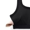 Ribbed Sports Bras for Women - U Back Wireless Medium Impact Padded Yoga Workout Cami