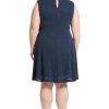 Keyhole Neck Fit and Flare Summer Casual Dresses for Women
