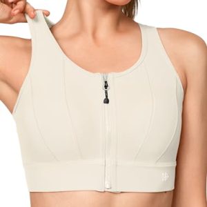 Front Closure Sports Bras for Women High Support Large Bust Supportive Sports Bra High Impact for Running