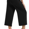 31zK0gLSeBL.jpg Wide Leg Capri Pants for Women Loose Yoga Pants Drawstring Comfy Lounge Sweatpants with Pockets