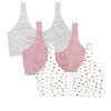 Women's Multi-Pack Front Closure Cotton Bra