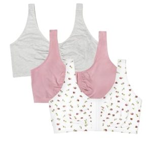 Women's Multi-Pack Front Closure Cotton Bra
