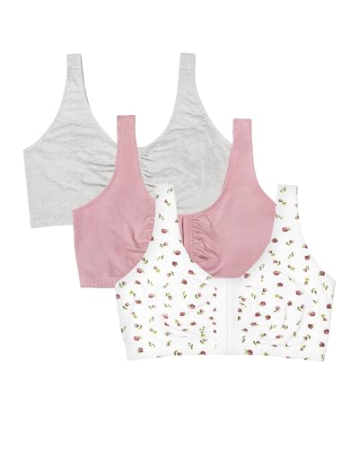 Women's Multi-Pack Front Closure Cotton Bra