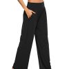 Womens Yoga Sweatpants Comfy Loose Casual Wide Leg Lounge Joggers Pants with Pockets