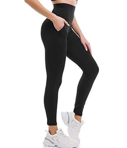 Leggings with Pockets for Women, High Waisted Leggings Buttery Soft Non See Through Workout Yoga Pants