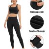 41-euEaSXaL.jpg 4 Pack Leggings with Pockets for Women,High Waist Tummy Control Workout Yoga Pants