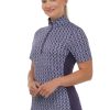 Women's Breeze Ice Fil Short Sleeve Horse Riding Shirt – Ultra-Lightweight Cooling Equestrian Top, Great for Summer