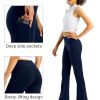 4138jrRObzL.jpg Women High Waisted Leggings with Pockets 30" Tummy Control Workout Running Yoga Pants