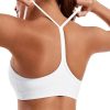 Smooth Sports Bras for Women Workout Tops Y-Back Padded Yoga Bra Basic Wireless Bra