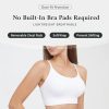 Womens Sports Bras for Women Light Support Padded Workout Bras for Women Supportive Seamless Women's Wireless Yoga Bra