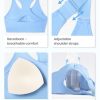 415O9q3zM3L.jpg Sports Bras Pack for Women: Padded Support Adjustable Strap Racerback Bra for Workout Gym Yoga Large Bust
