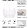 Y BackSports Bra for Women Low Impact Racerback Workout Bras Sexy Thin Straps Yoga Sport Bras with Removable Pads