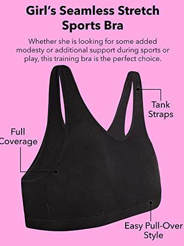 Girls' Seamless Stretch Sports Bra