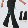 Flare Leggings for Women Tummy Control Flared Leggings No Front Seam Yoga Pants Women High Waisted Workout Bell Bottoms