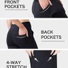Women's High Waisted Boot Cut Yoga Pants 4 Pockets Workout Pants Tummy Control Women Bootleg Work Pants Dress Pants