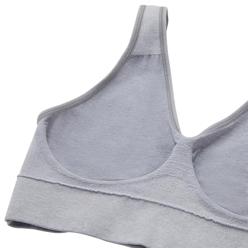 Women's Cozy Wireless Bra, Full-Coverage Pullover Bra, Seamless T-Shirt Bra