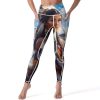 Native U.S. Woman Wolf Women's Yoga Pants Stretch Leggings with Pockets High Waist for Workout