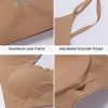 V Neck Bra Padded Seamless Adjustable Straps Bralettes Everyday Basic Sleeping Bras Multiple Pack