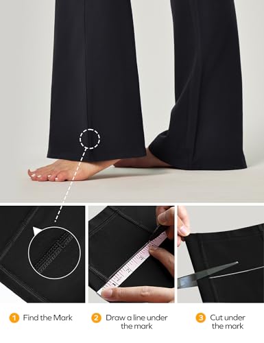 Bootcut Yoga Pants with Pockets for Women Wide Leg Pants Woman High Waisted Stretchy Work Pants for Yoga Workout