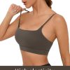 Sports Bra for Women Wirefree Racerback Workout Bras Sexy Thin Straps Yoga Sport Bras with Removable Pads