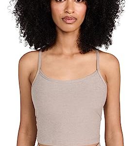Women's Spacedye Slim Racerback Cropped Tank