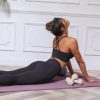 Strappy Sports Bra for Women Padded Push Up Sport Bra Athletic Running Workout Bra Yoga Bra