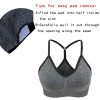 Women's Cross Back Sport Bras,Adjustable Straps Padded Criss Cross Cropped Bras for Yoga Workout Fitness